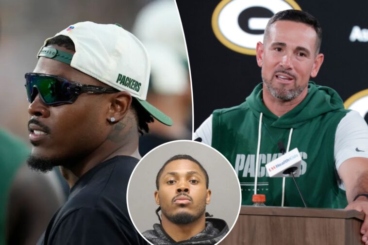 packers-coach-matt-lafleur-‘fully’-expects-josh-jacobs-to-be-on-team-after-disturbing-charges