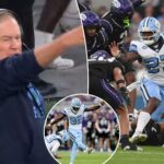 pumped-bill-belichick-sees-controversial-early-call-pay-off-as-unc-stuns-tcu-in-opener