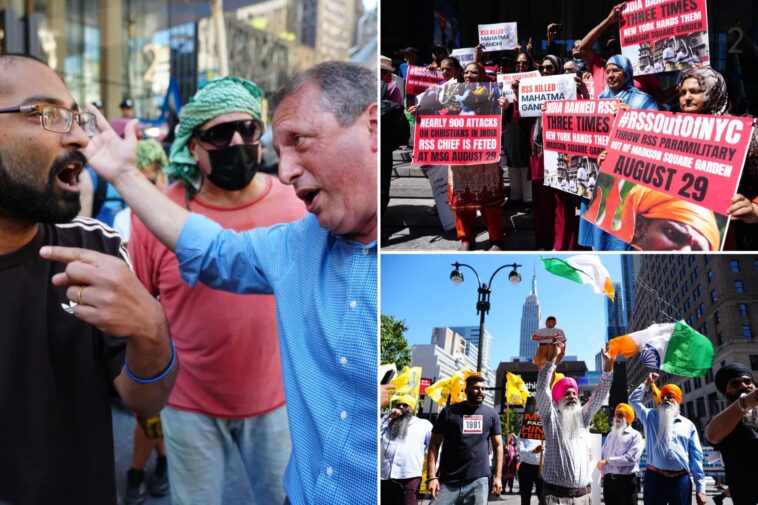 dem-pol-brad-lander-ripped-as-‘zionist-balls–k’-by-hate-filled-lefty-protesters-outside-hindu-nationalist-speech-at-msg