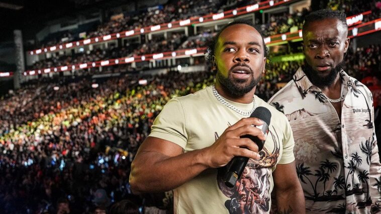 kofi-and-austin-creed-debut-in-aew,-join-swerve-strickland-as-trios-champions-at-all-in