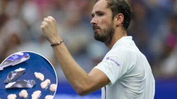 daniil-medvedev’s-12-pieces-of-chewed-gum-helped-aid-us-open-win-—-and-were-left-out-for-all-to-see
