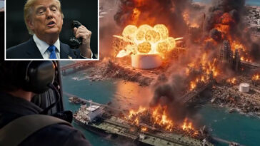 trump-posts-ai-generated-video-of-iran’s-kharg-island-‘blown-to-smithereens’-hours-after-first-us-strikes-in-a-month