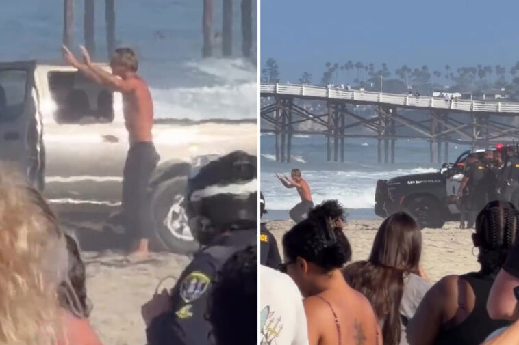 wild-police-chase-ends-on-pacific-beach-in-california-in-front-of-sunbathers