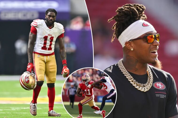 49ers-give-brandon-aiyuk’s-jersey-number-away-with-rams-on-tap
