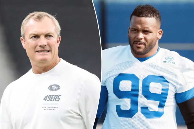 49ers-gm-john-lynch-sounds-alarm-with-‘startled’-aaron-donald-return-reaction