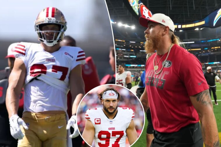 george-kittle-more-likely-than-nick-bosa-to-play-in-49ers’-opener-vs.-rams