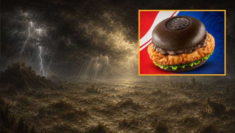 god-decides-to-flood-earth-again-after-kfc-releases-oreo-chicken-sandwich