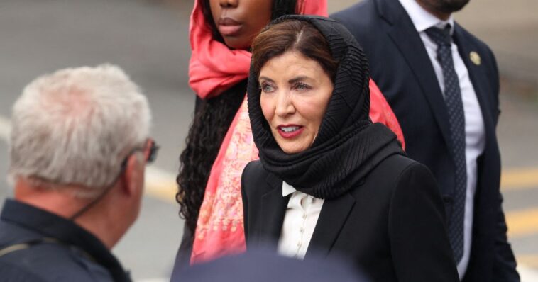 kathy-hochul-wears-hijab-2-weeks-before-9/11,-claims-it-‘used-to-be-standard-in-this-country’