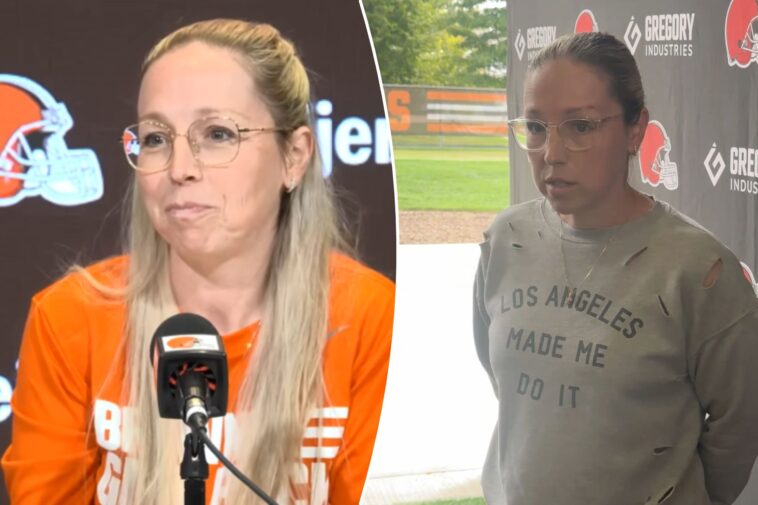 browns-assistant-gm-catherine-hickman-goes-viral-for-wearing-ripped-sweatshirt-during-press-conference