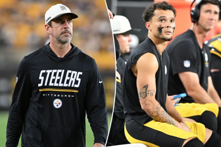 aaron-rodgers-sends-warning-to-steelers’-roman-wilson-over-interception:-‘i-don’t-think-he’s-going-to-do-that-again’