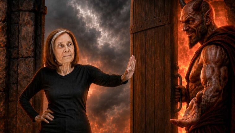 powerful:-gloria-steinem-refuses-to-allow-satan-to-hold-door-to-hell-open-for-her