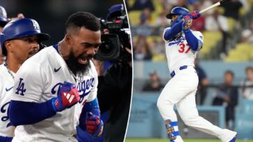 teoscar-hernandez-found-his-swing-in-time-to-save-job,-spark-dodgers-walk-off-win
