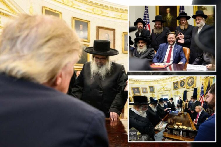 new-york,-new-jersey-hasidic-leaders-meet-trump,-vance-in-‘historic’-oval-office-summit