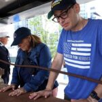 first-responders-honor-world-trade-center-beam-arriving-at-boston-fallen-heroes-memorial