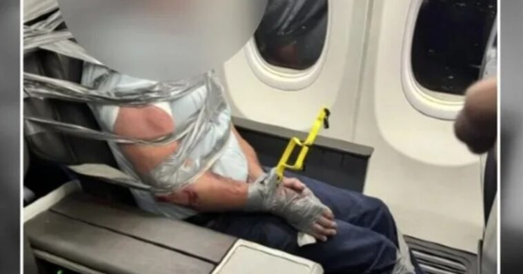 american-airlines-passenger-duct-taped-to-his-seat,-causes-flight-to-be-diverted,-after-he-allegedly-called-black-attendant-the-n-word-and-assaulted-person-next-to-him-(video)