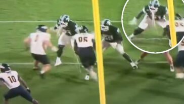 michigan-state-lineman-pukes-mid-snap-in-appalling-scene