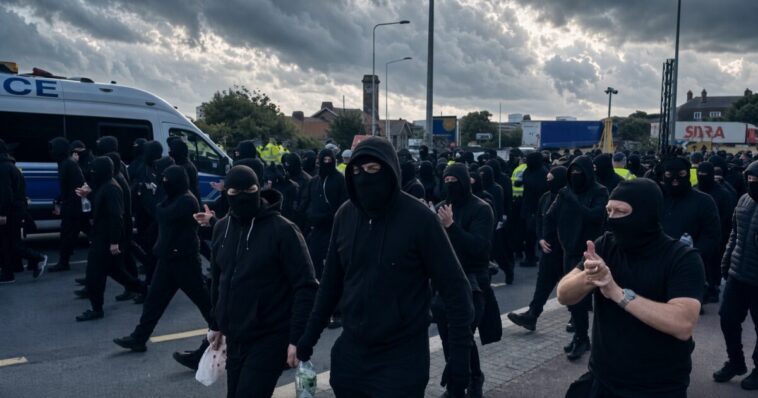 britain-rises:-dressed-in-black-with-balaclavas,-protesters-block-port-of-dover-in-anti-immigration-protest,-impede-disembarking-of-additional-illegal-boat-migrants-(videos)