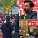 hotel-staff-protest-outside-chicago-hyatt-where-dsa-touting-its-‘workers-deserve-more’-program