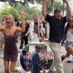 lane-kiffin-joined-by-livvy-dunne,-theo-von-and-brooks-nader-for-wild-first-lsu-entrance