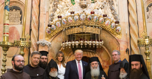 exclusive-—-orthodox-patriarch-encourages-all-world-leaders-to-follow-trump,-vance-in-visiting-jerusalem’s-church-of-holy-sepulchre:-’heartbeat-of-our-faith’