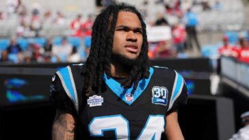 panthers-optimistic-jonathon-brooks-plays-against-bears-despite-practice-absence