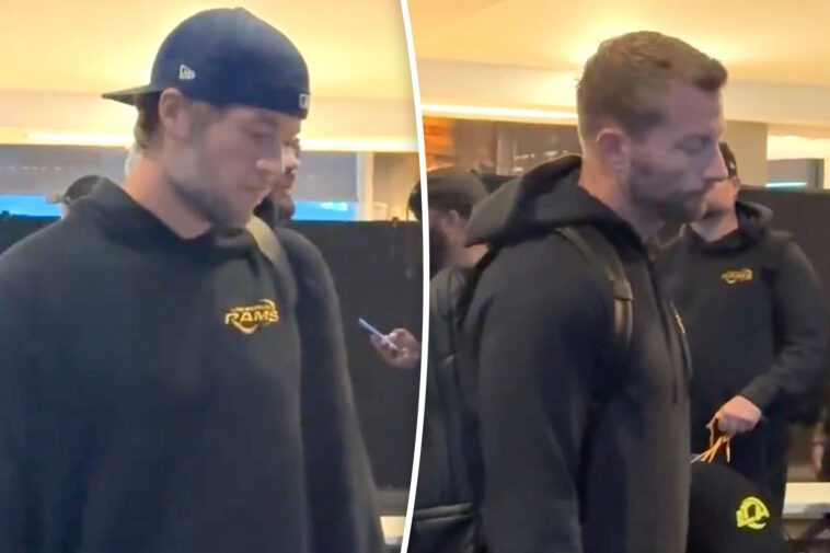 matthew-stafford,-sean-mcvay-look-annoyed-after-rams-touch-down-in-australia
