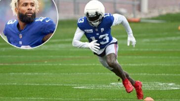 odell-beckham-jr.-brings-back-signature-look-before-giants’-opener:-‘you-know-what-time-it-is’