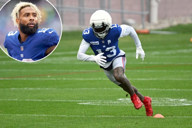 odell-beckham-jr.-brings-back-signature-look-before-giants’-opener:-‘you-know-what-time-it-is’