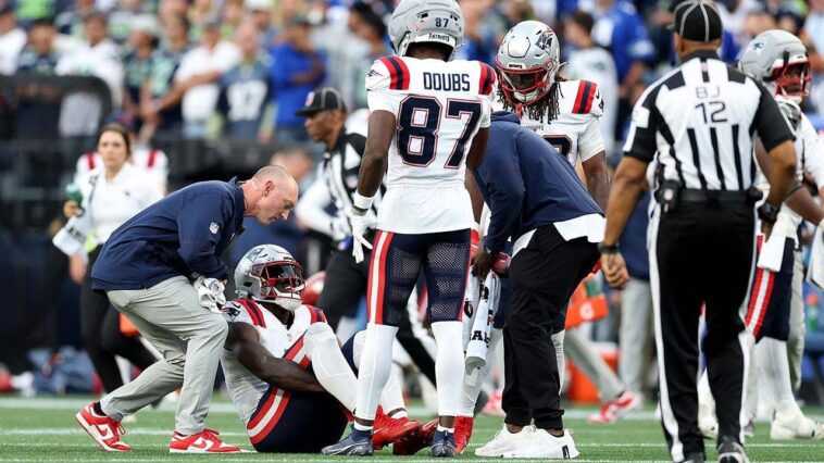 patriots’-aj-brown-exits-nfl-season-opener-against-seahawks,-ruled-out-with-ankle-injury