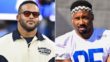 shawne-merriman-says-rams’-aaron-donald-myles-garrett-combo-is-‘insane’-for-nfl-offenses:-‘pick-your-poison’