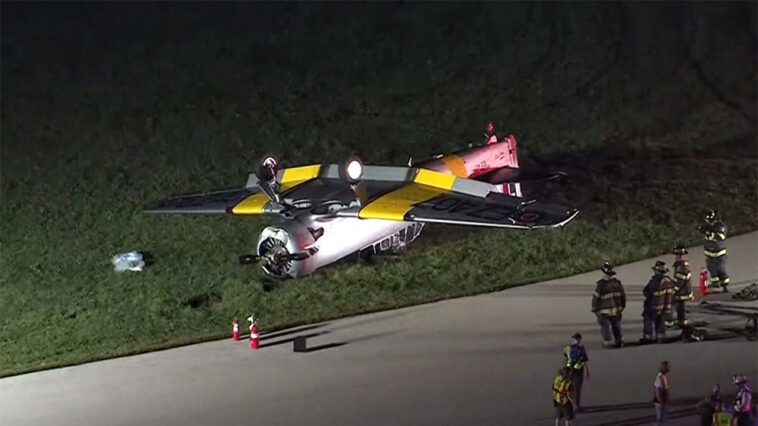 pilot-rescued-after-world-war-ii-era-plane-crashes-at-pennsylvania-airport