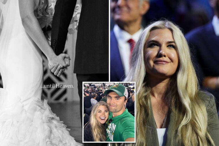 erika-kirk-posts-heartbreaking-wedding-photo-to-honor-husband-charlie-on-anniversary-of-his-murder