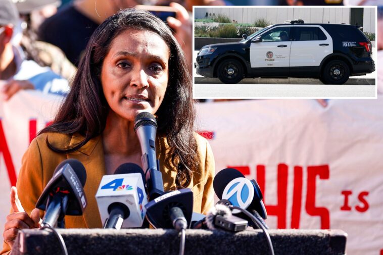 la-mayoral-hopeful-nithya-raman-votes-against-$13m-for-107-lapd-vehicles-ahead-of-olympics