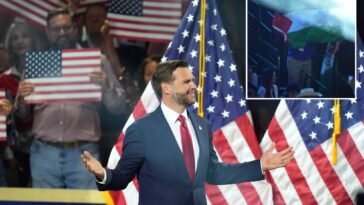 protester-heckles-jd-vance,-spices-up-his-gop-midterm-convention-speech:-‘just-discovered-the-symbol-of-the-far-left’