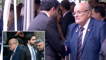 rudy-giuliani-shakes-mayor-zohran-mamdani’s-hand-at-ground-zero-after-calling-on-hizzoner-to-skip-9/11-memorial-service