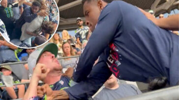 patriots-fan-takes-on-multiple-seahawks-fans-in-dangerous-stadium-brawl