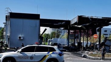revenge-strikes:-russia-targets-ukrainian-gas-stations-with-drones