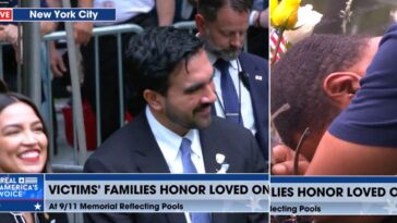 watch:-mamdani-and-aoc-seen-smiling-and-laughing-as-names-of-9/11-victims-are-read