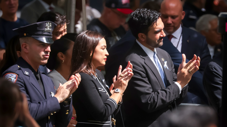 aoc,-mamdani-interaction caught-on-cam-at-9/11-memorial-sparks-online-fury