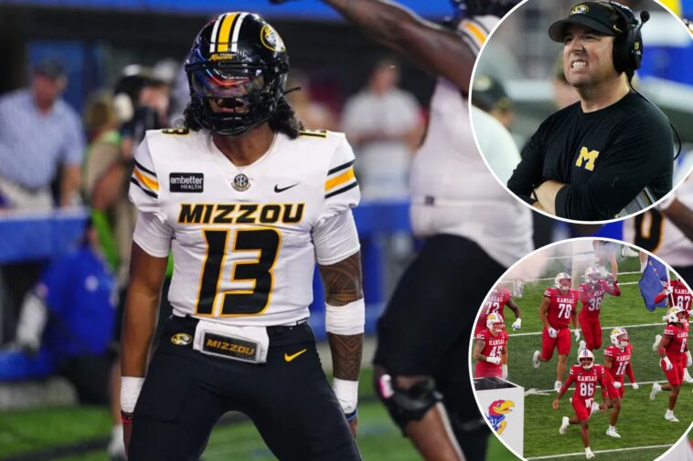 missouri-coach-eli-drinkwitz-slams-kansas-for-rivalry-hype-video-referencing-civil-war:-‘i-tried-to-embarrass-them’