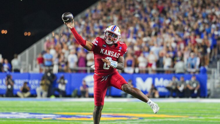 it’s-only-week-two,-but-kansas-qb-isaiah-marshall-might-have-completed-the-pass-of-the-year