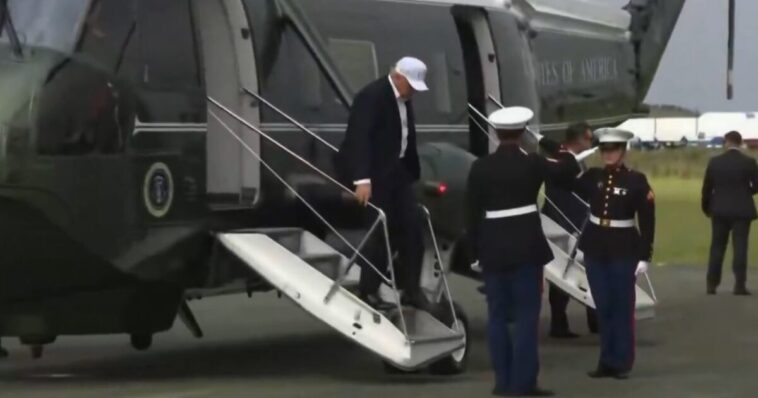 president-trump-arrives-at-trump-international-golf-club-doonbeg-for-irish-open-(video)