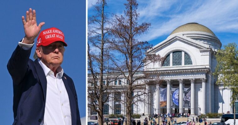 ‘history-worth-teaching’:-trump-demands-smithsonian-replace-woke-modernist-nonsense-giant-statue-of-washington