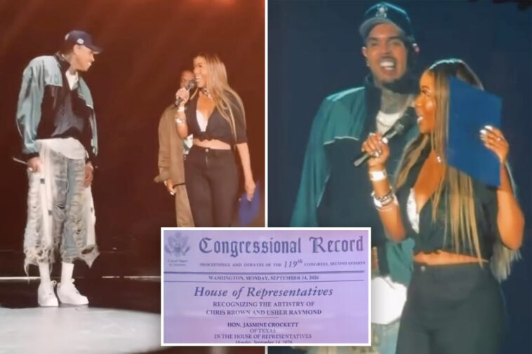 rep.-jasmine-crockett-honors-controversy-magnet-chris-brown-in-cringey-fangirl-moment