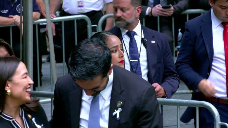 trump-unloads-on-aoc,-mamdani-for-laughing-during-sacred-9/11-ceremony-at-ground-zero
