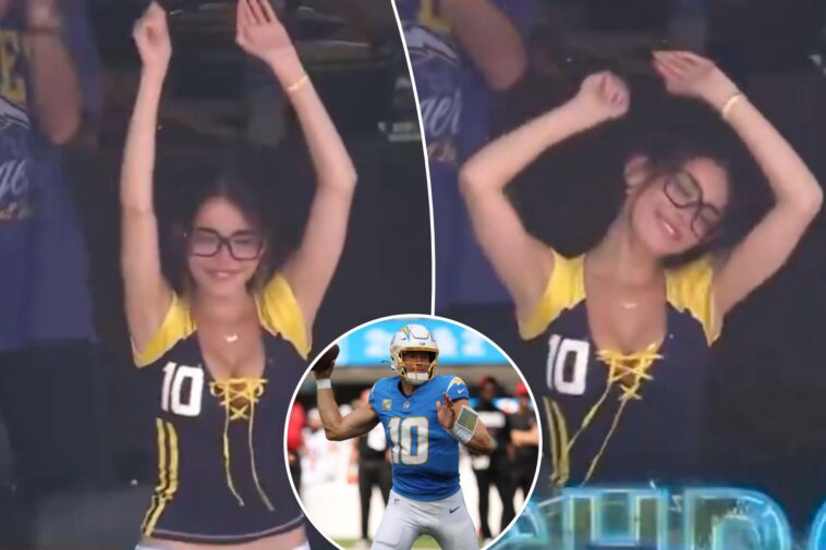 madison-beer-celebrates-fiance-justin-herbert’s-touchdown-at-chargers-opener