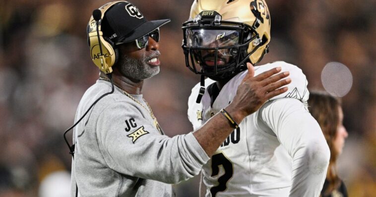 colorado-football-coach-deion-sanders-prays-in-tongues-during-postgame-press-conference-(video)