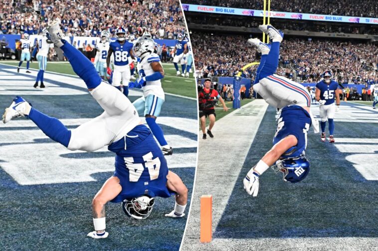 cam-skattebo-celebrates-first-giants-touchdown-of-the-season-with-signature-backflip