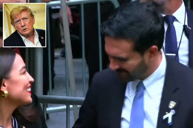 trump-slams-‘terrible’-aoc,-mamdani-after-dsa-pair-caught-sharing-‘inappropriate’-laugh-during-9/11-ceremony