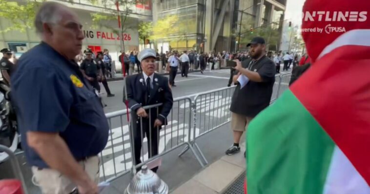 nyc-firefighter-tears-into-pro-gaza-protesters-at-9/11-memorial:-‘go-back…-take-mamdani-with-you!’
